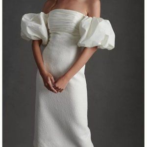 Rebecca Vallance Genevieve Puff-Sleeve Dress